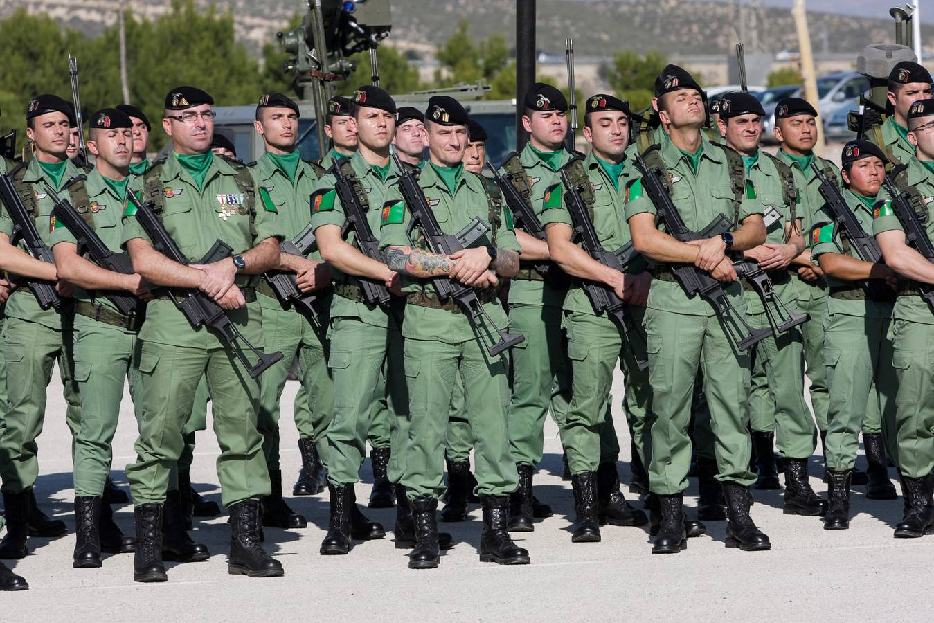 Parada para festejar la Inmaculada en la Bripac