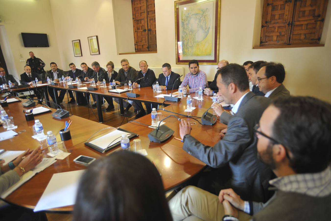 Reunión del conseller de Hacienda, Vicent Soler, con el Consejo Social y Económico de Elche