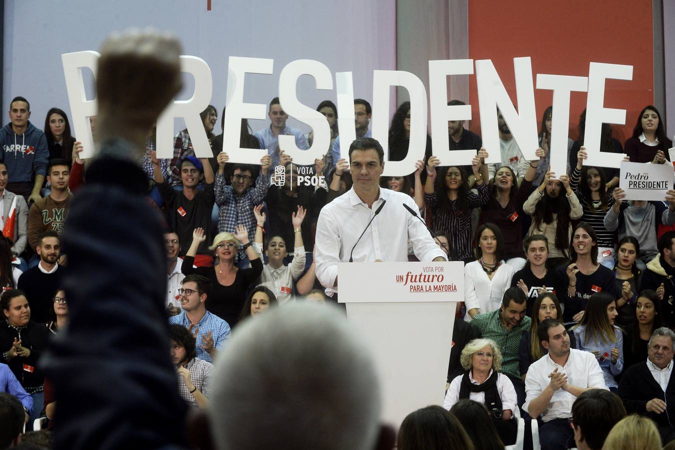 Pedro Sánchez, en Murcia: «En lo único que no ha recortado el PP es en corrupción»