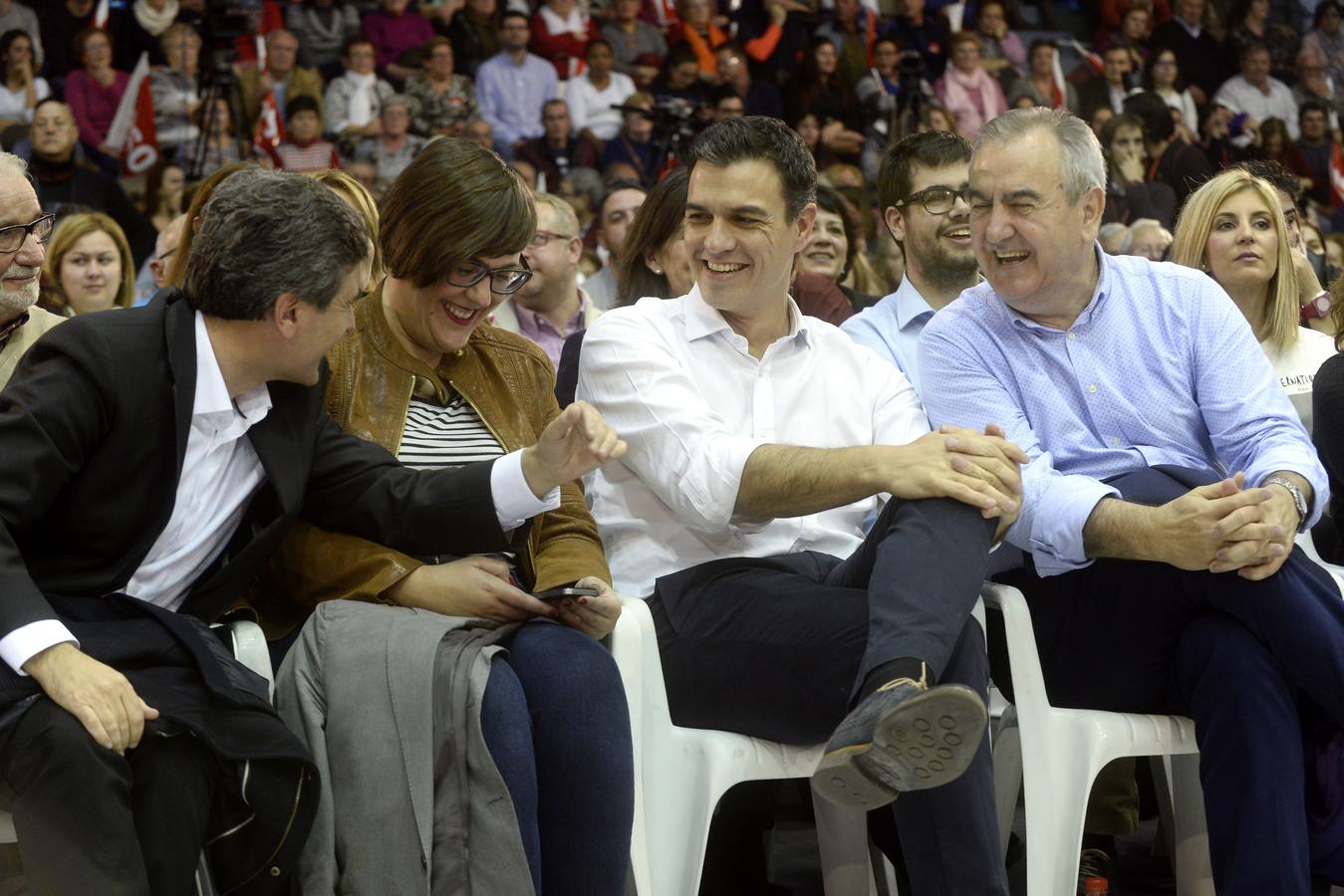 Pedro Sánchez, en Murcia: «En lo único que no ha recortado el PP es en corrupción»