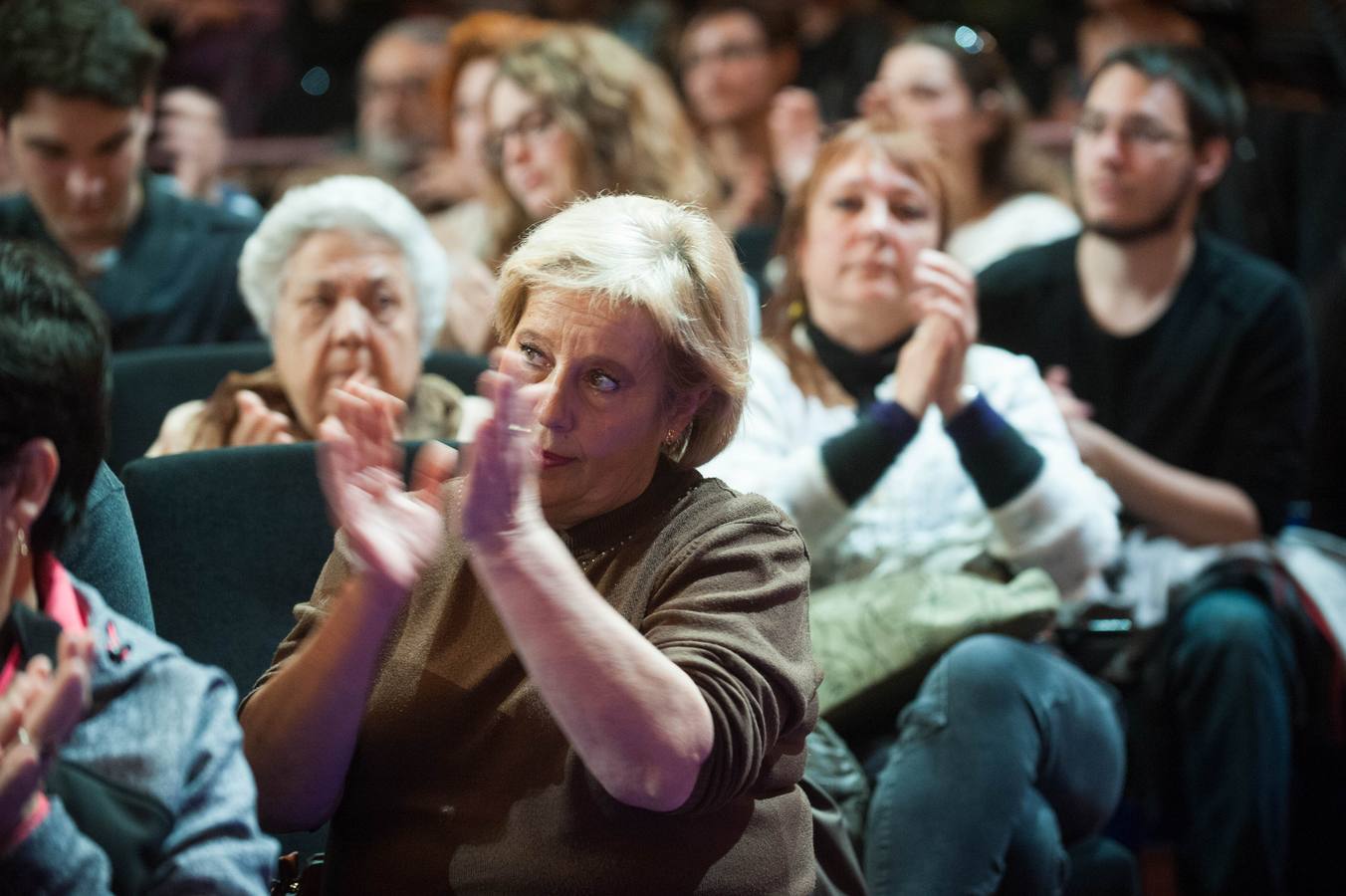 El Teatro Circo, abarrotado para ver a Pablo Iglesias