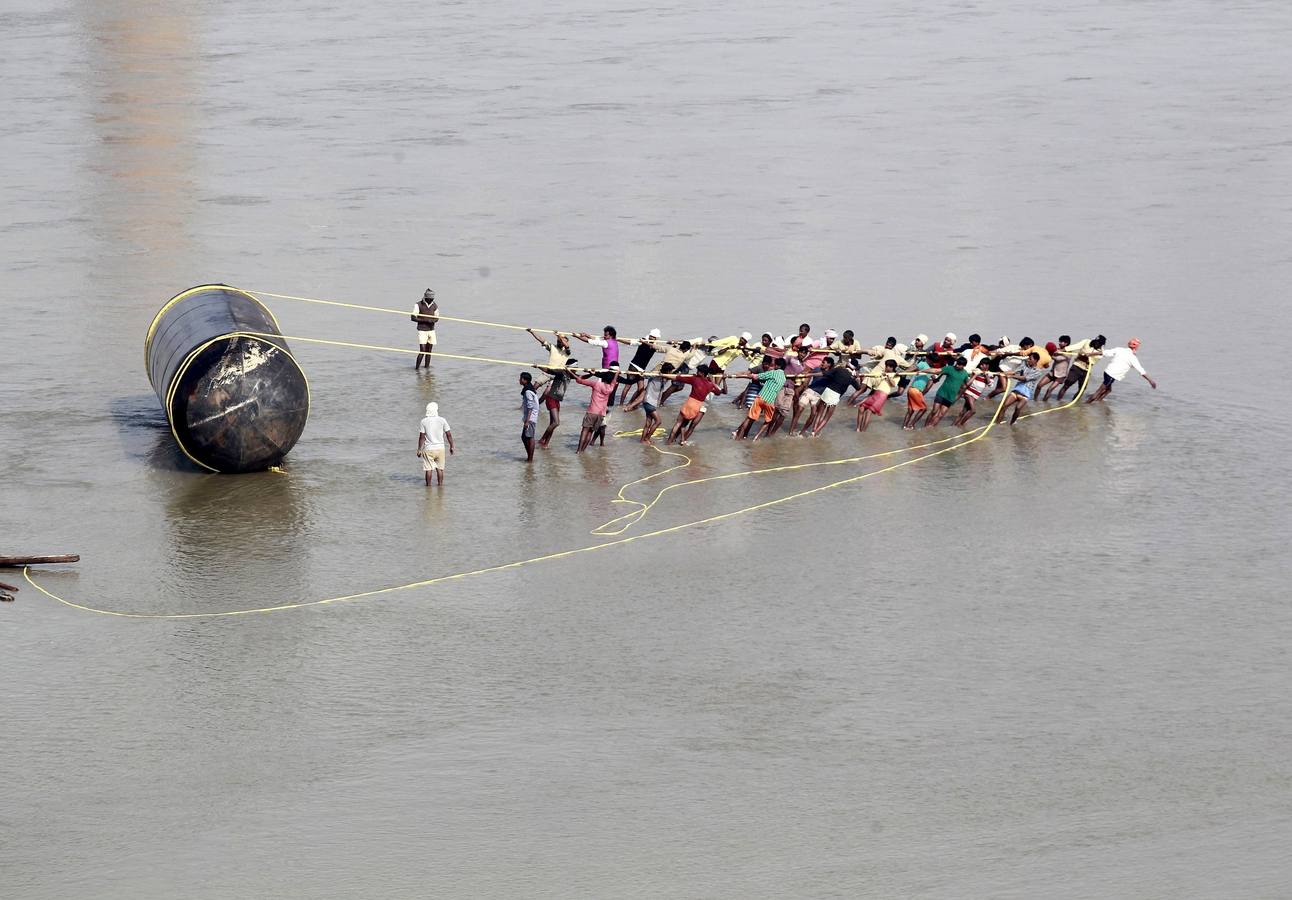 Preparándose para el Magh Mela