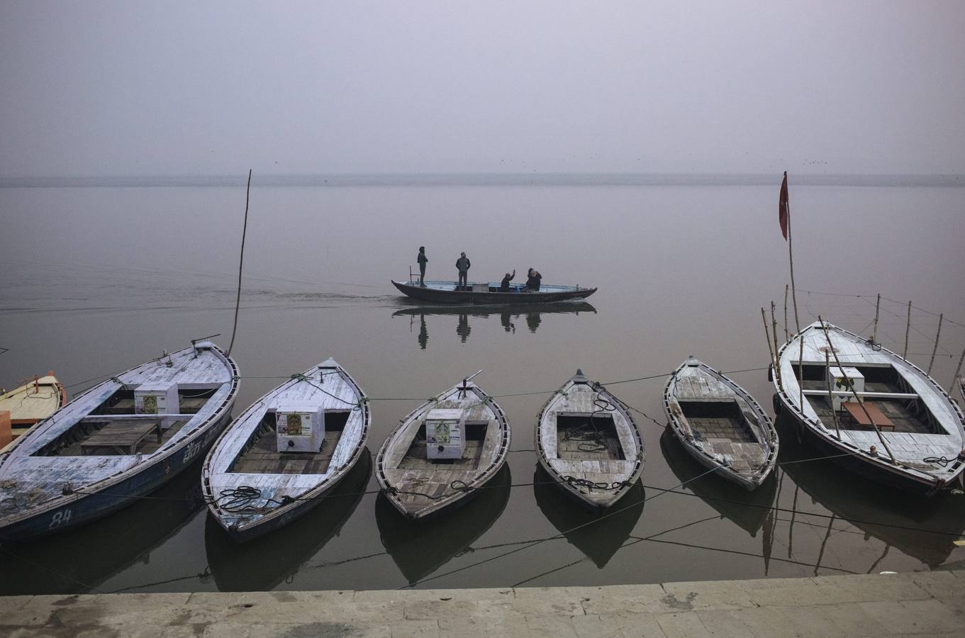 Preparándose para el Magh Mela