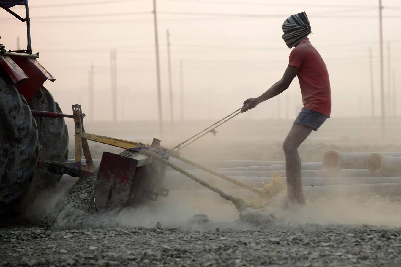 Preparándose para el Magh Mela