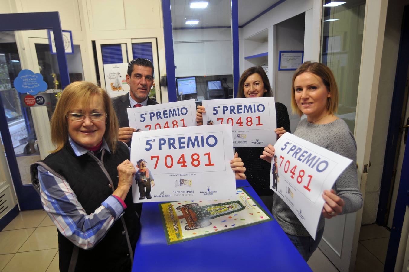 70481: Elche vende dos series de un quinto premio
