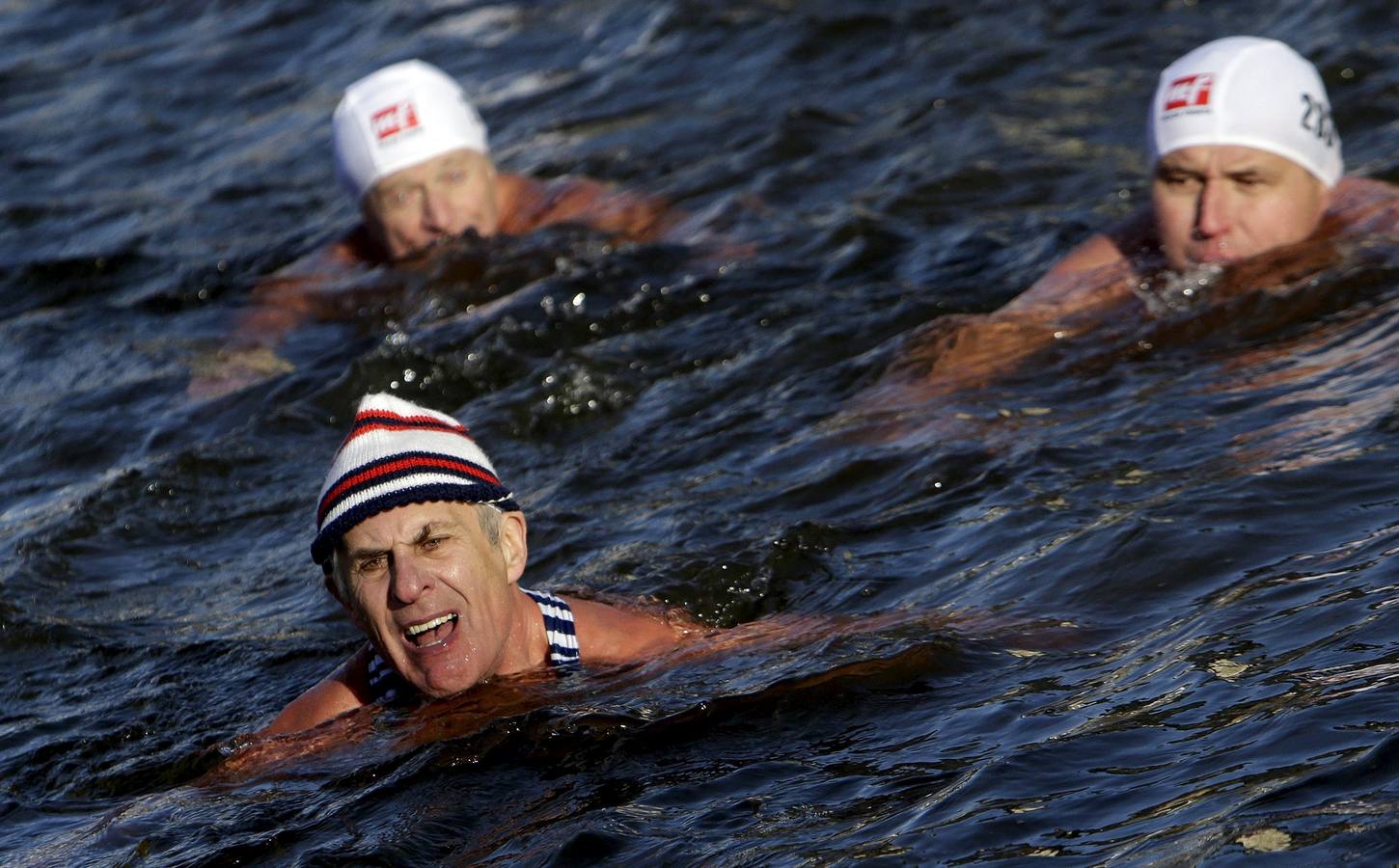 Chapuzón navideño... y helado