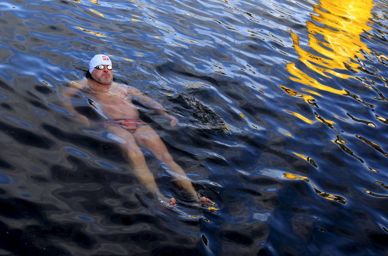 Chapuzón navideño... y helado