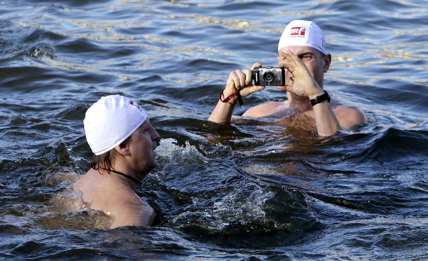 Chapuzón navideño... y helado