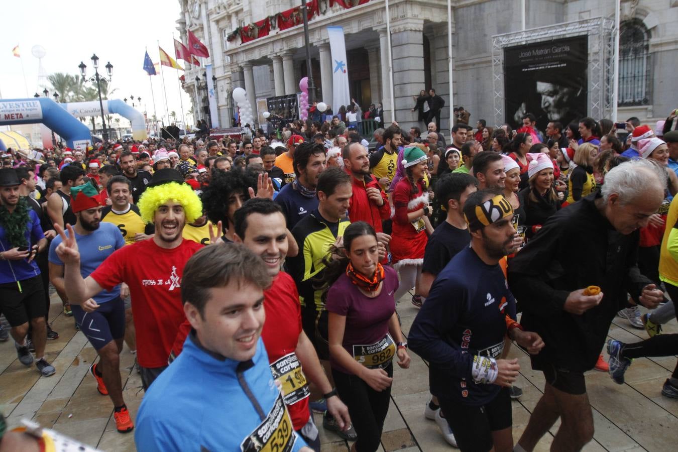 Primeros metros de la San Silvestre de Cartagena 2015