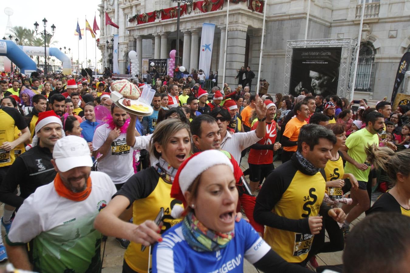 Primeros metros de la San Silvestre de Cartagena 2015