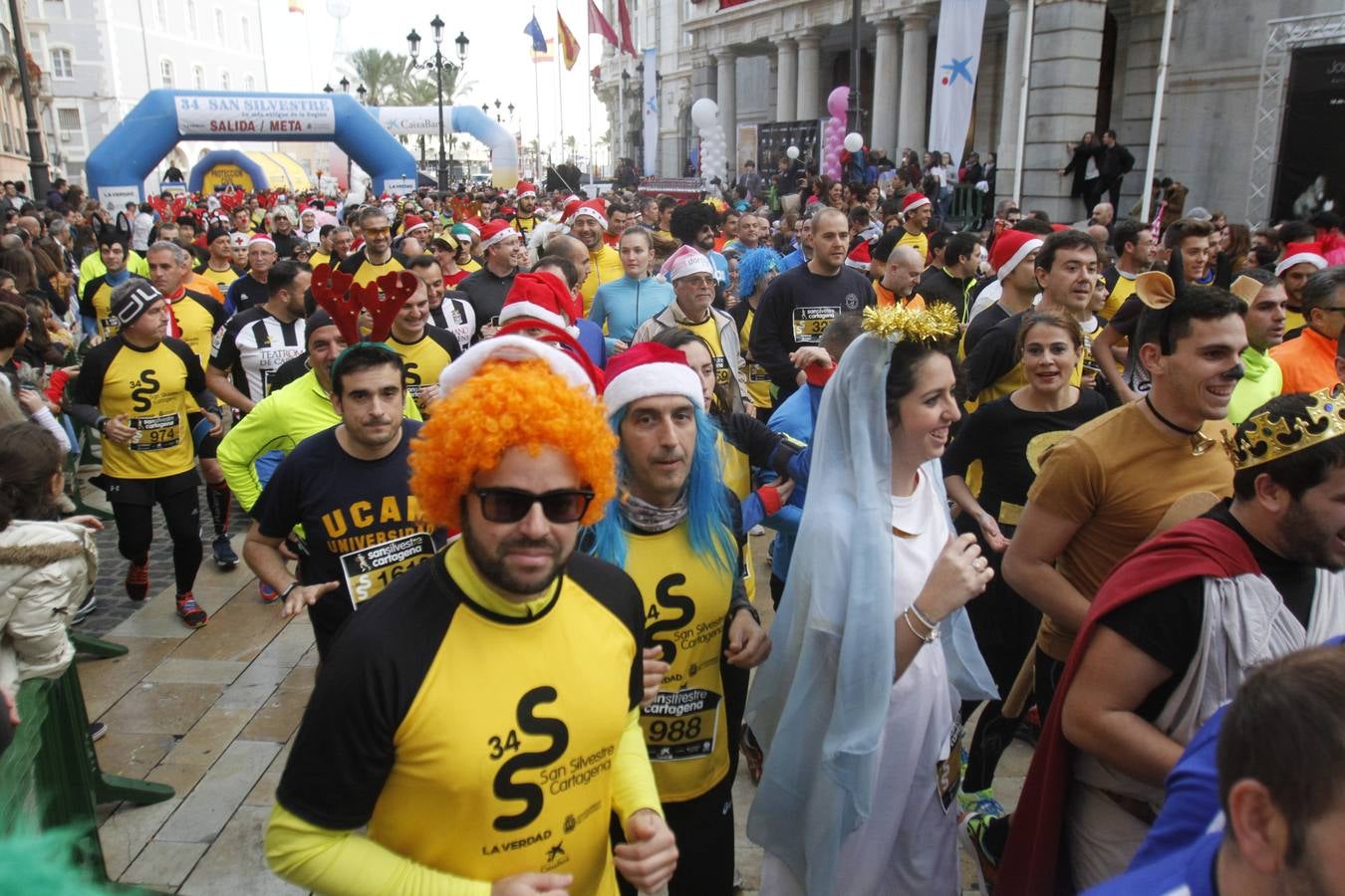 Primeros metros de la San Silvestre de Cartagena 2015