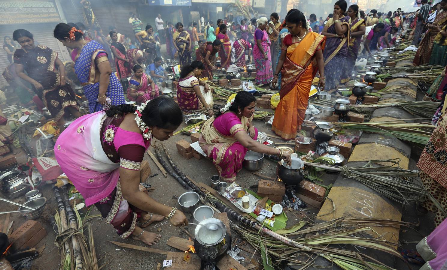 Bombay celebra el Festival del Pongal