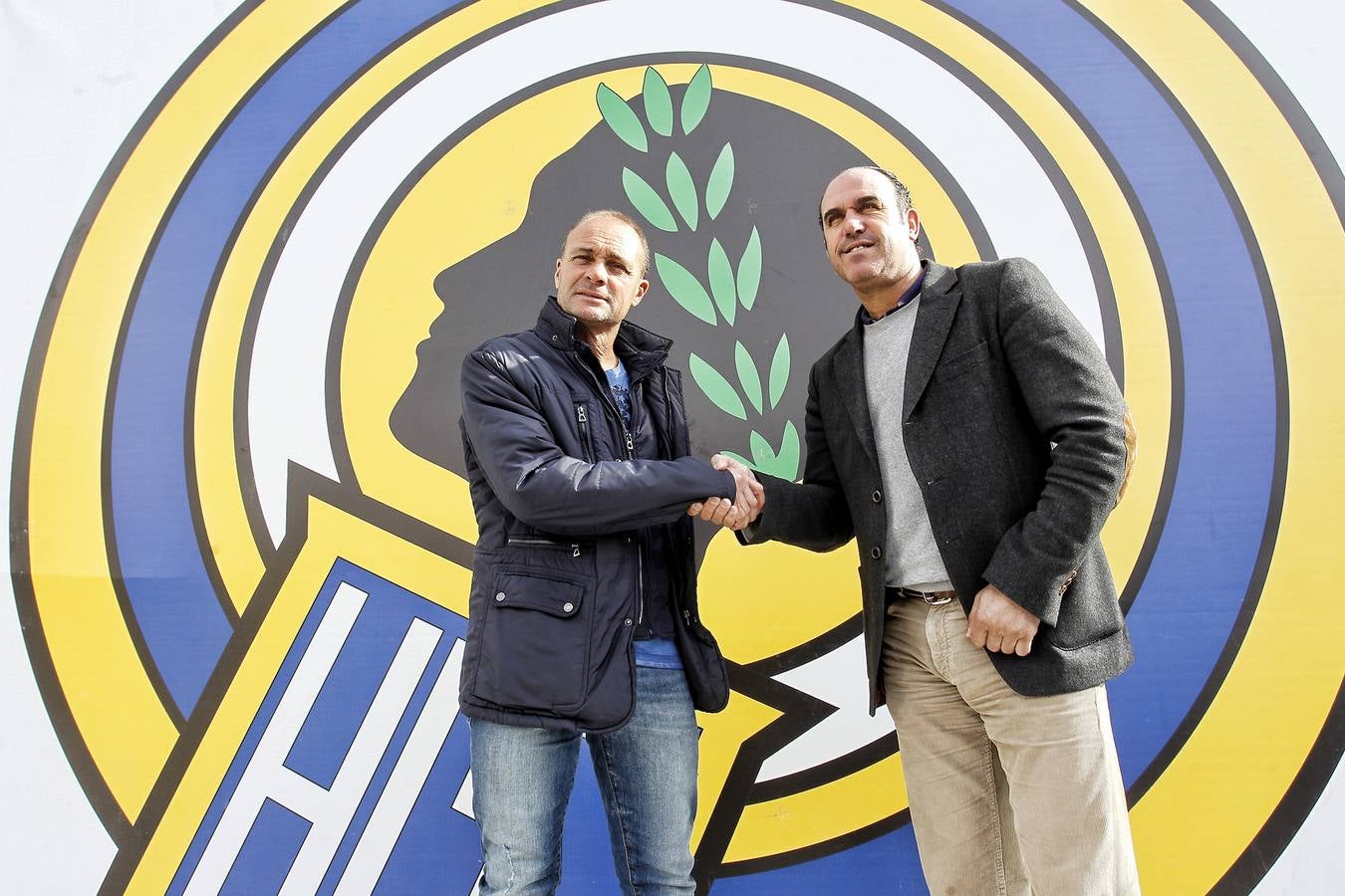 Presentación del nuevo entrenador del Hércules, Vicente Mir