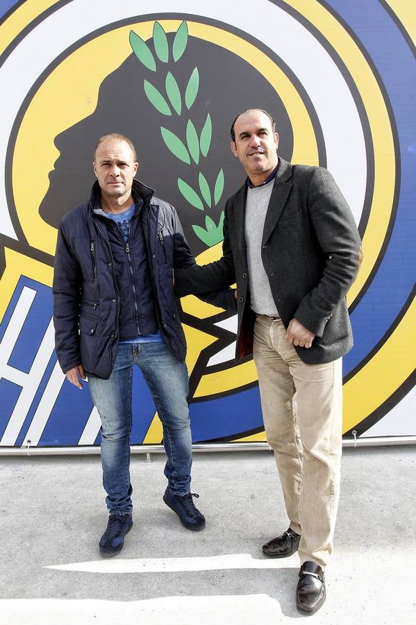 Presentación del nuevo entrenador del Hércules, Vicente Mir