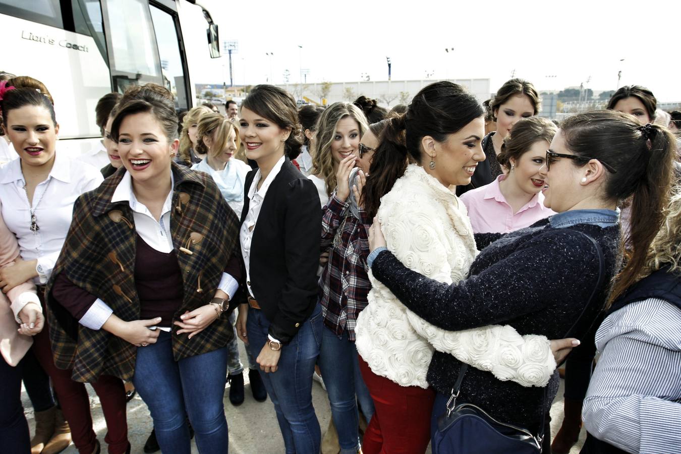 Las candidatas a Bellea del Foc, a conquistar Madrid