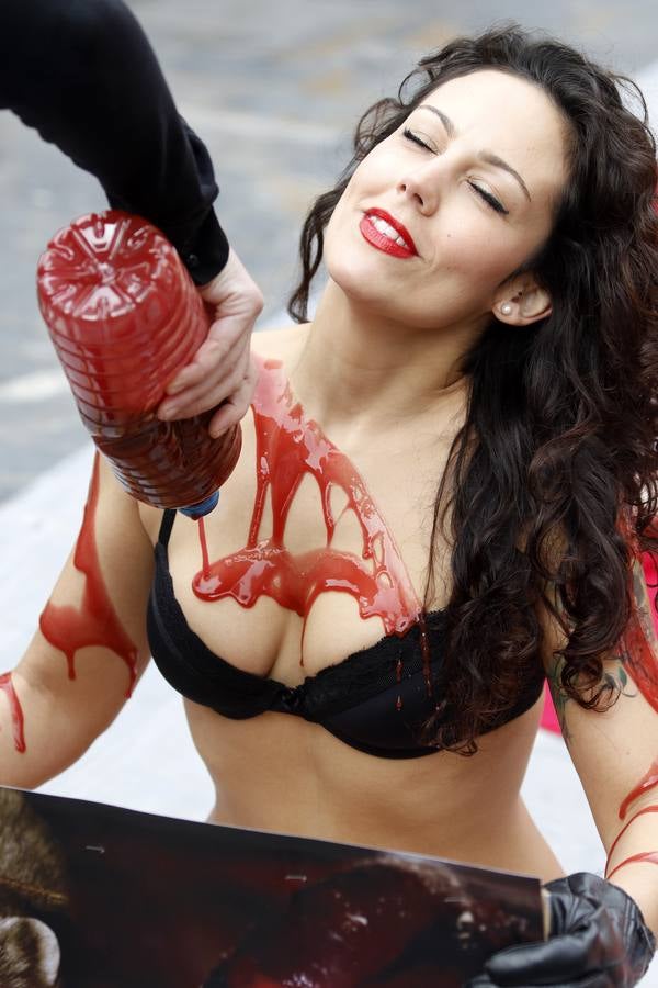 Protesta contra la industria peletera en Murcia