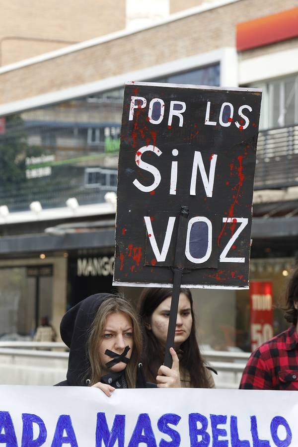 Protesta contra la industria peletera en Murcia