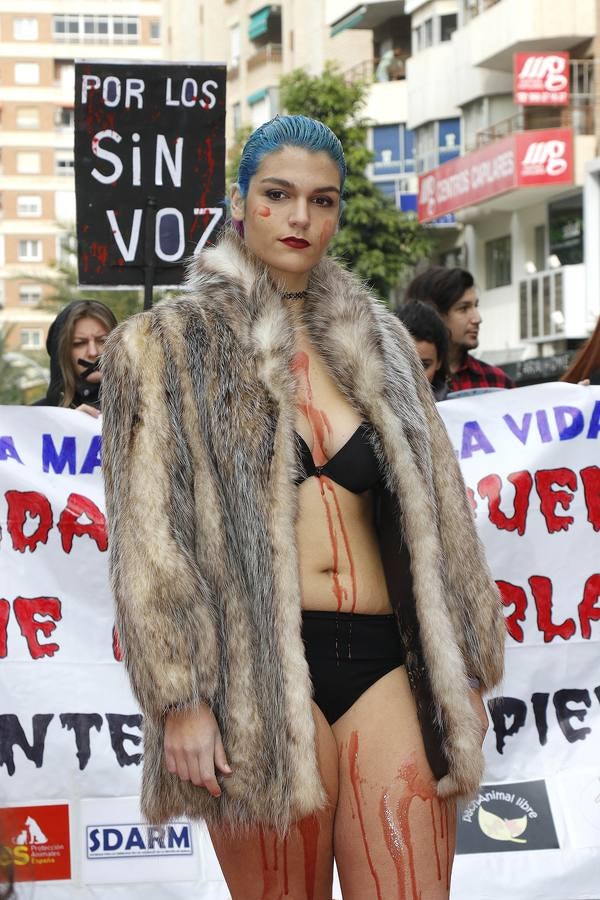 Protesta contra la industria peletera en Murcia