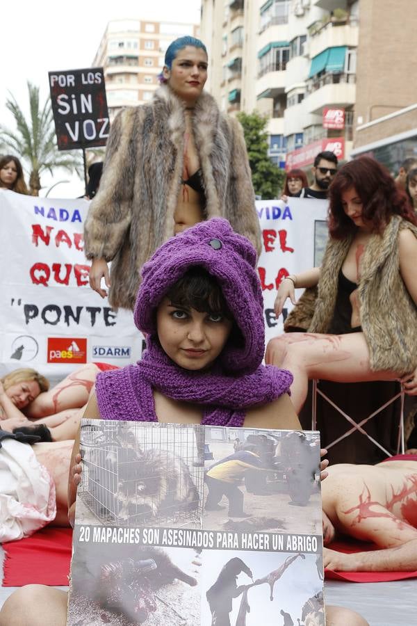 Protesta contra la industria peletera en Murcia