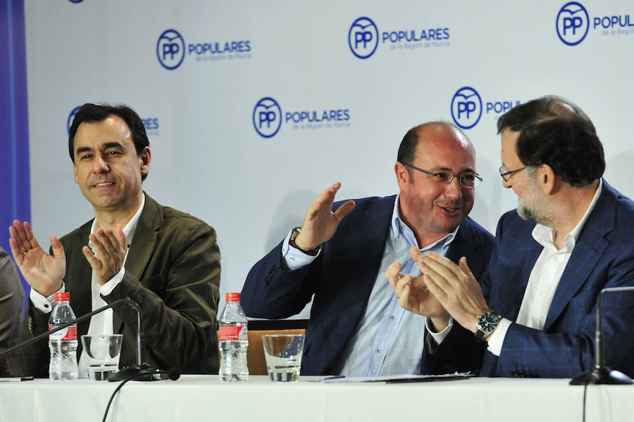 Mariano Rajoy preside la Junta Directiva del PP en la Región