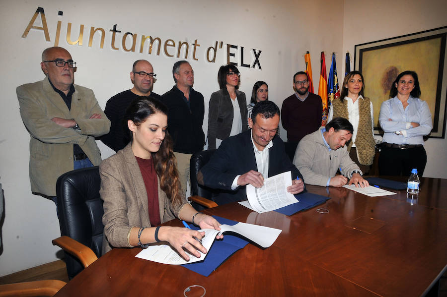 El Ayuntamiento de Elche firma su nuevo pacto de gobierno