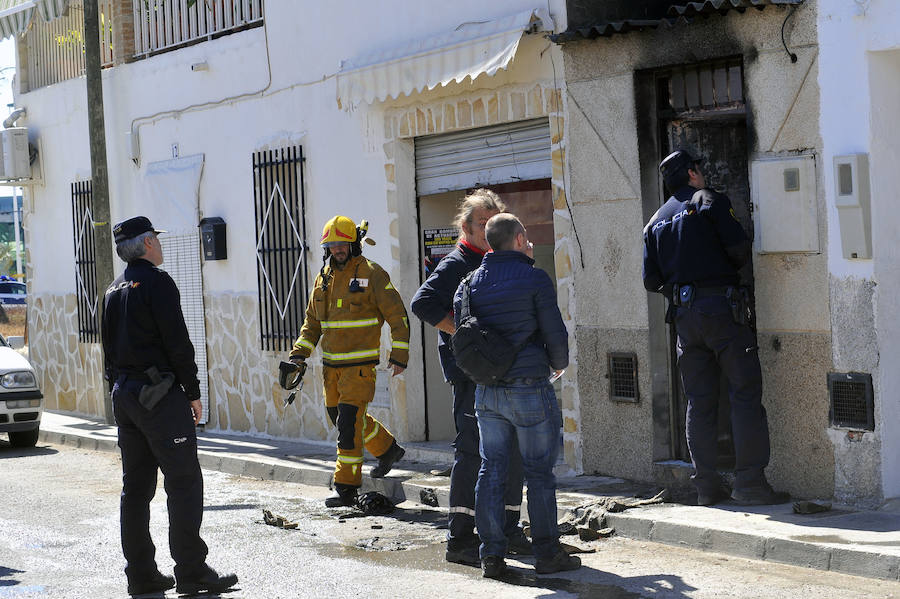 Incendio en un taller de calzado en Elche