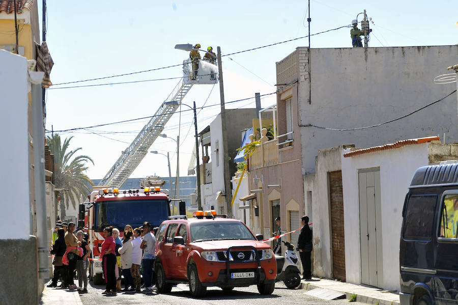 Incendio en un taller de calzado en Elche