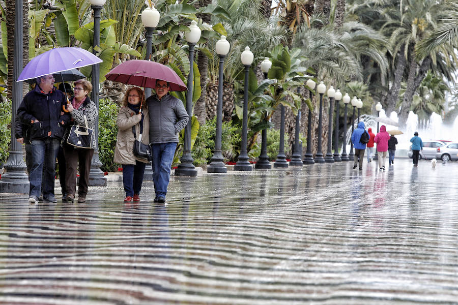 Día lluvioso en Alicante