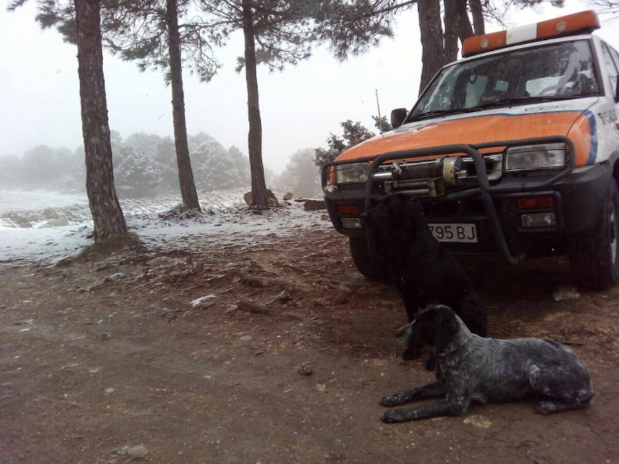 La nieve tiñe las zonas altas de la Región