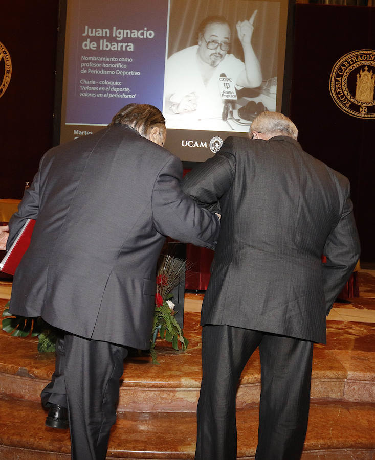 Juan de Ibarra, profesor honorífico de periodismo deportivo en la UCAM