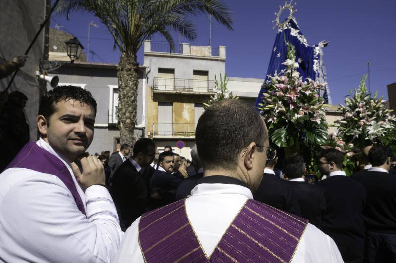 La bajada de la Virgen de los Dolores a San Martín anticipa los actos de la Semana Santa de Callosa