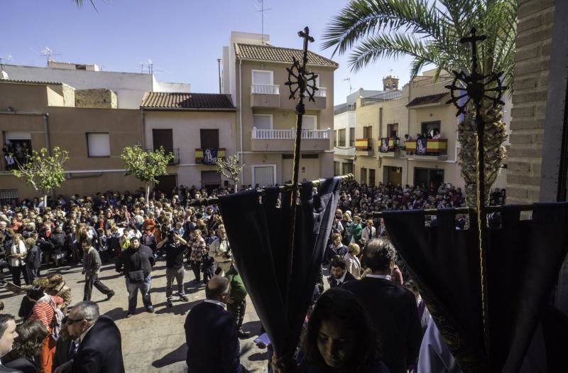La bajada de la Virgen de los Dolores a San Martín anticipa los actos de la Semana Santa de Callosa