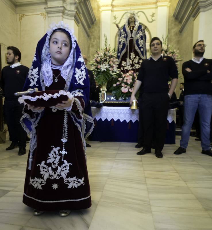 La bajada de la Virgen de los Dolores a San Martín anticipa los actos de la Semana Santa de Callosa