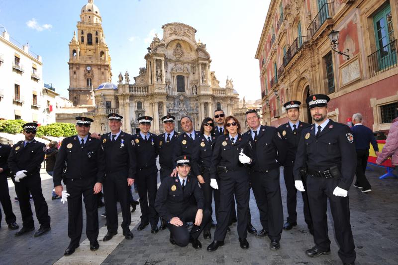 Honores para la Policía Local de Murcia