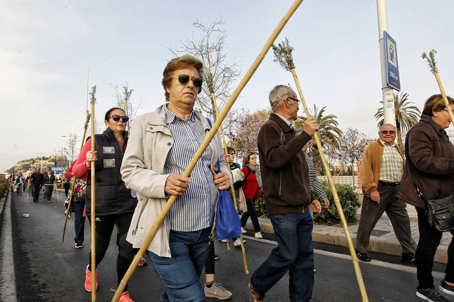 Miles de romeros participan en la Peregrina (I)