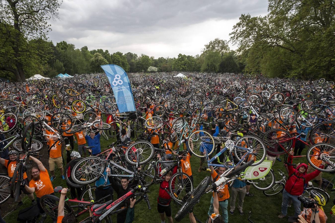 Las bicicletas toman Budapest