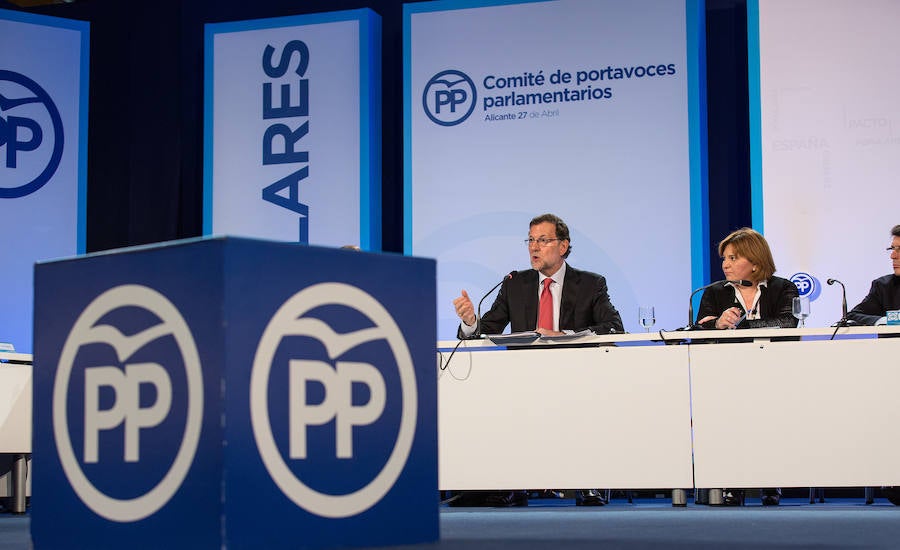 Rajoy clausura en Alicante el Comité de Portavoces Parlamentarios del PP