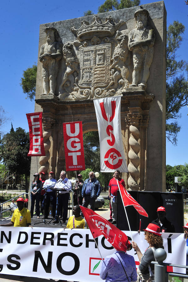 Manifestación del Primero de Mayo en Murcia