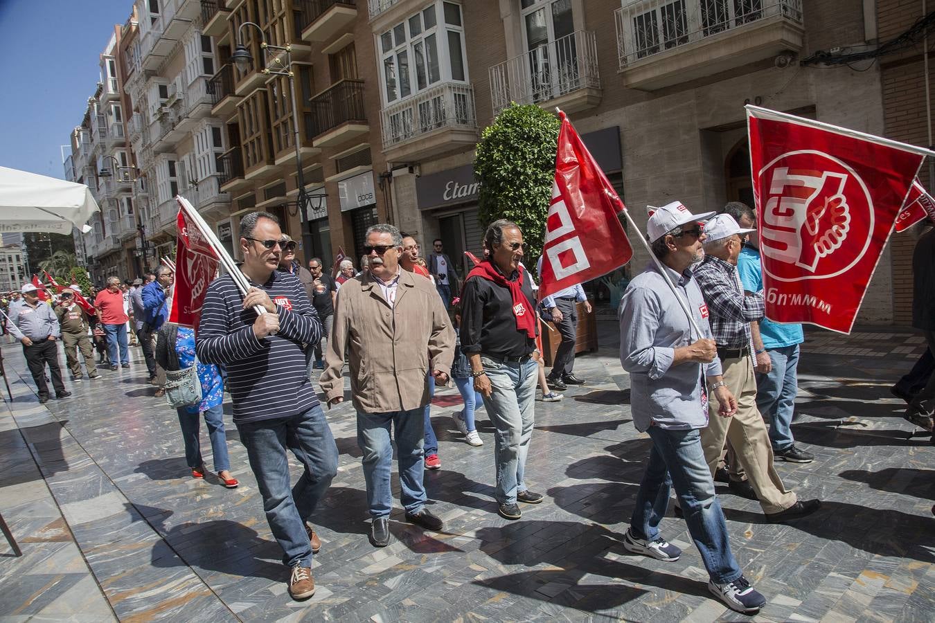Más de mil personas se manifiestan en Cartagena en el Día Internacional de los Trabajadores