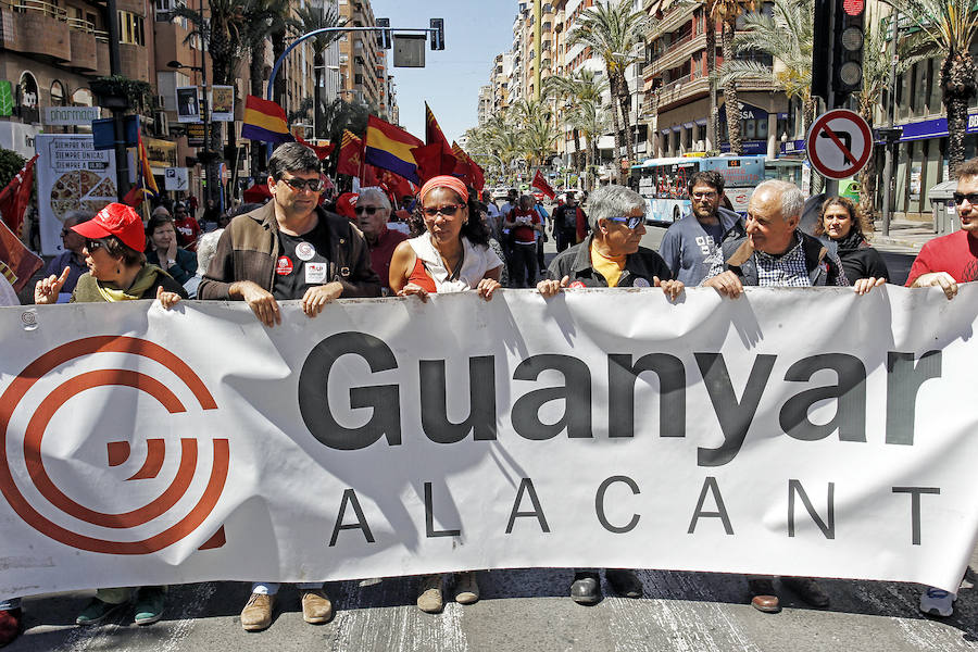 Manifestación del Día del Trabajo en Alicante