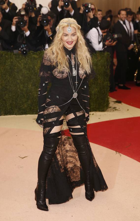 Madonna en la gala de los MET. 