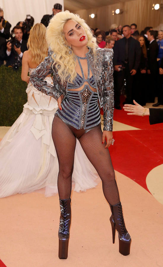 Lady Gaga en la gala de los MET. 