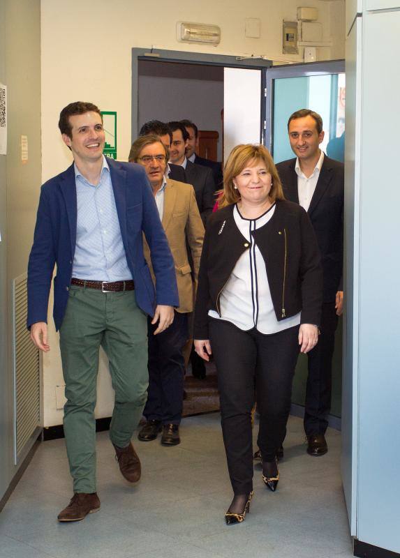 Pablo Casado asiste a la reunión del Comité de Campaña del PP de la provincia