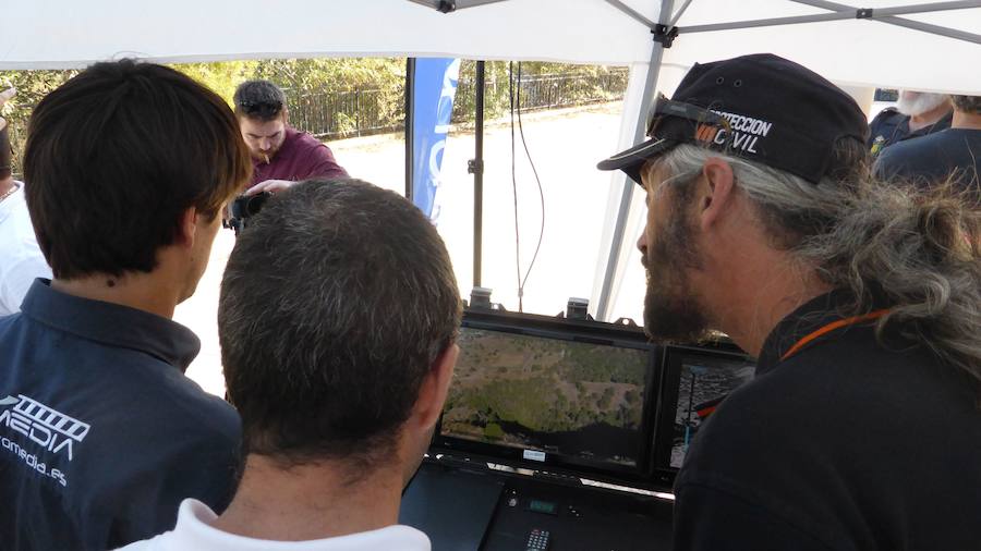 Emergencias realiza un simulacro en la sierra de Orihuela