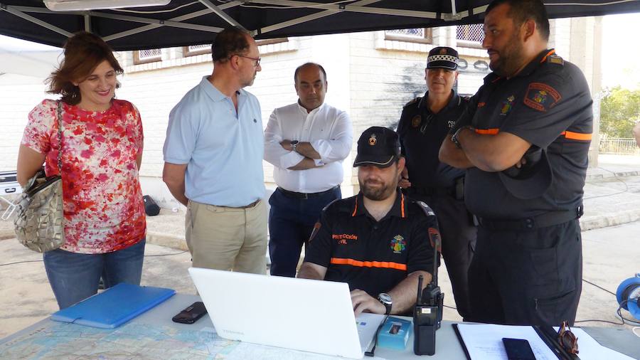 Emergencias realiza un simulacro en la sierra de Orihuela