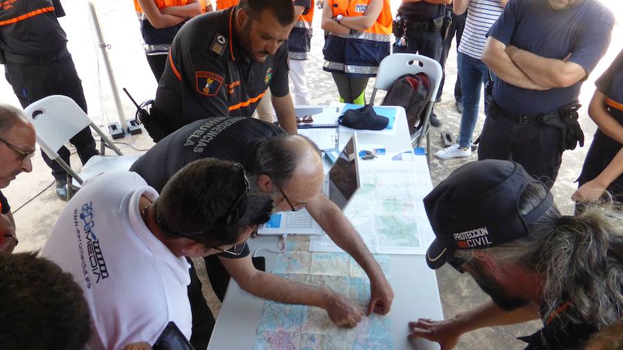 Emergencias realiza un simulacro en la sierra de Orihuela