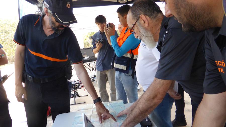 Emergencias realiza un simulacro en la sierra de Orihuela