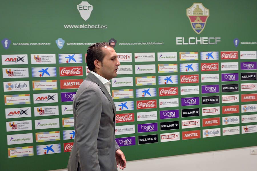 Rubén Baraja se despide del Elche