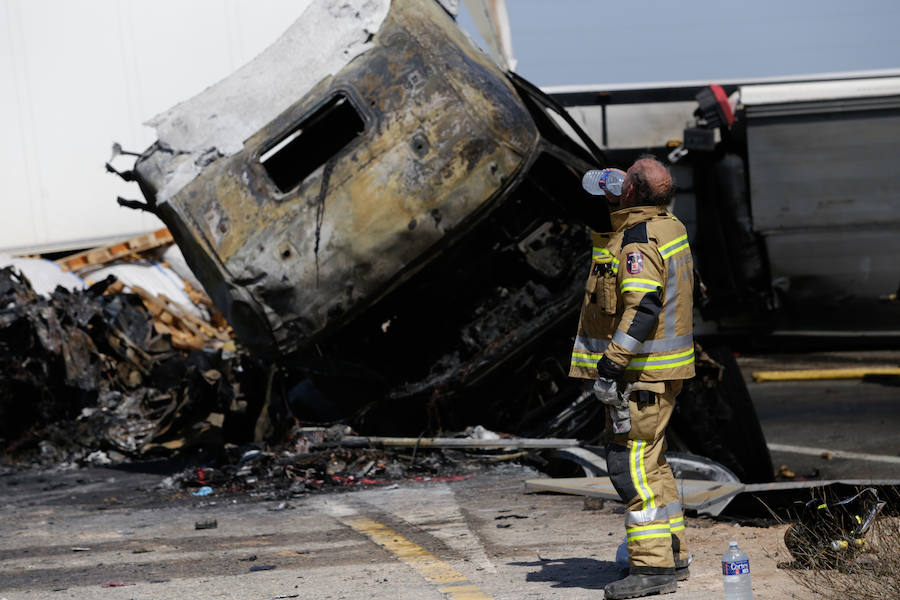 Grave accidente en la A-7 en Murcia