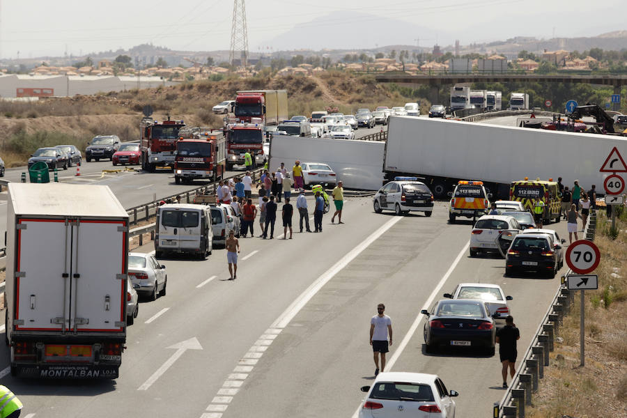 Grave accidente en la A-7 en Murcia